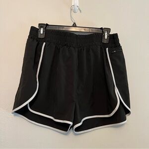 la La La Black Moisture Wicking‎ Athletic Gym Workout Running Black Shorts XL